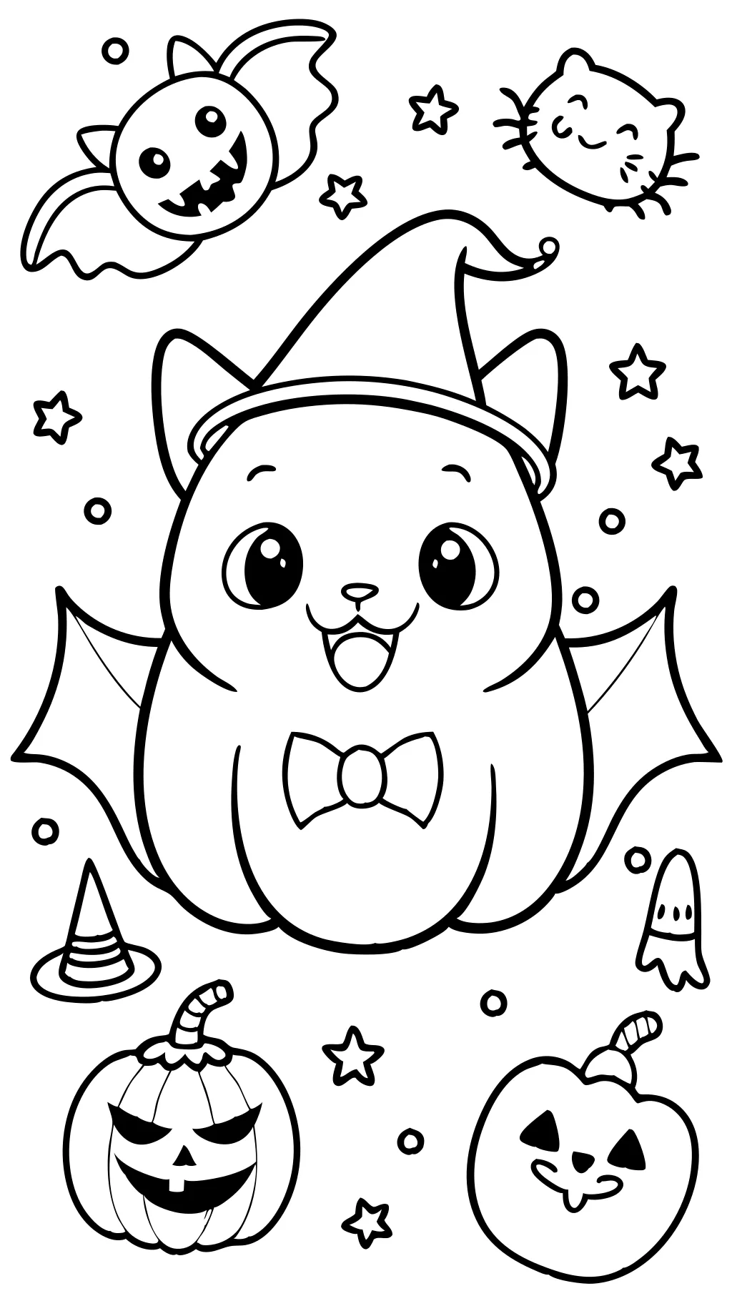 cute horror coloring pages